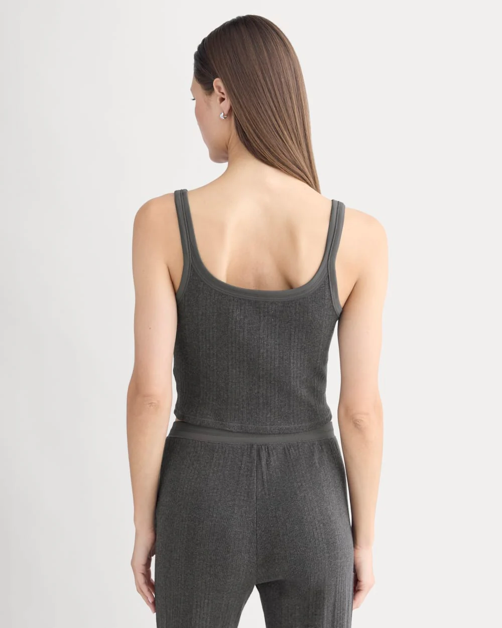 Lounge Rib Tank | Heathered Soot - Image 5