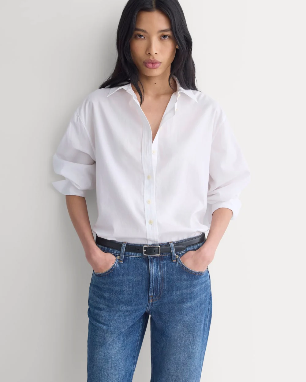 Low-Rise Straight Jean | Dark Indigo - Image 4