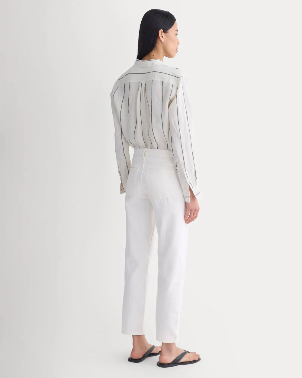 Low-Rise Straight Jean | Ecru - Image 5