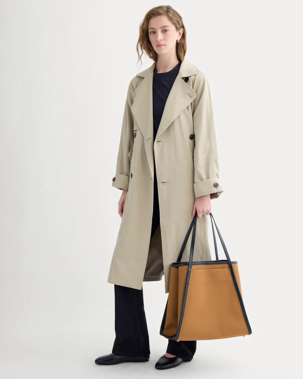 Canvas Lug Tote | Golden Brown - Image 4