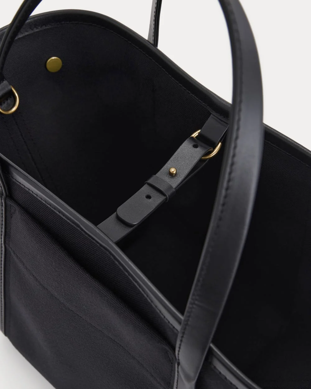 Canvas Mini Lug Tote | Black - Image 3