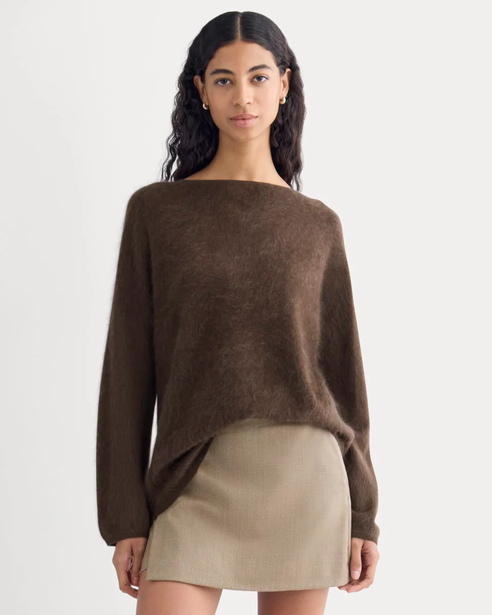 Lush Cashmere Boatneck Sweater | Raven - Image 3