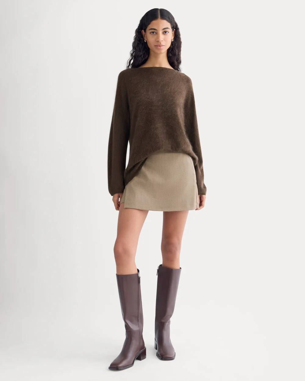 Lush Cashmere Boatneck Sweater | Raven - Image 4