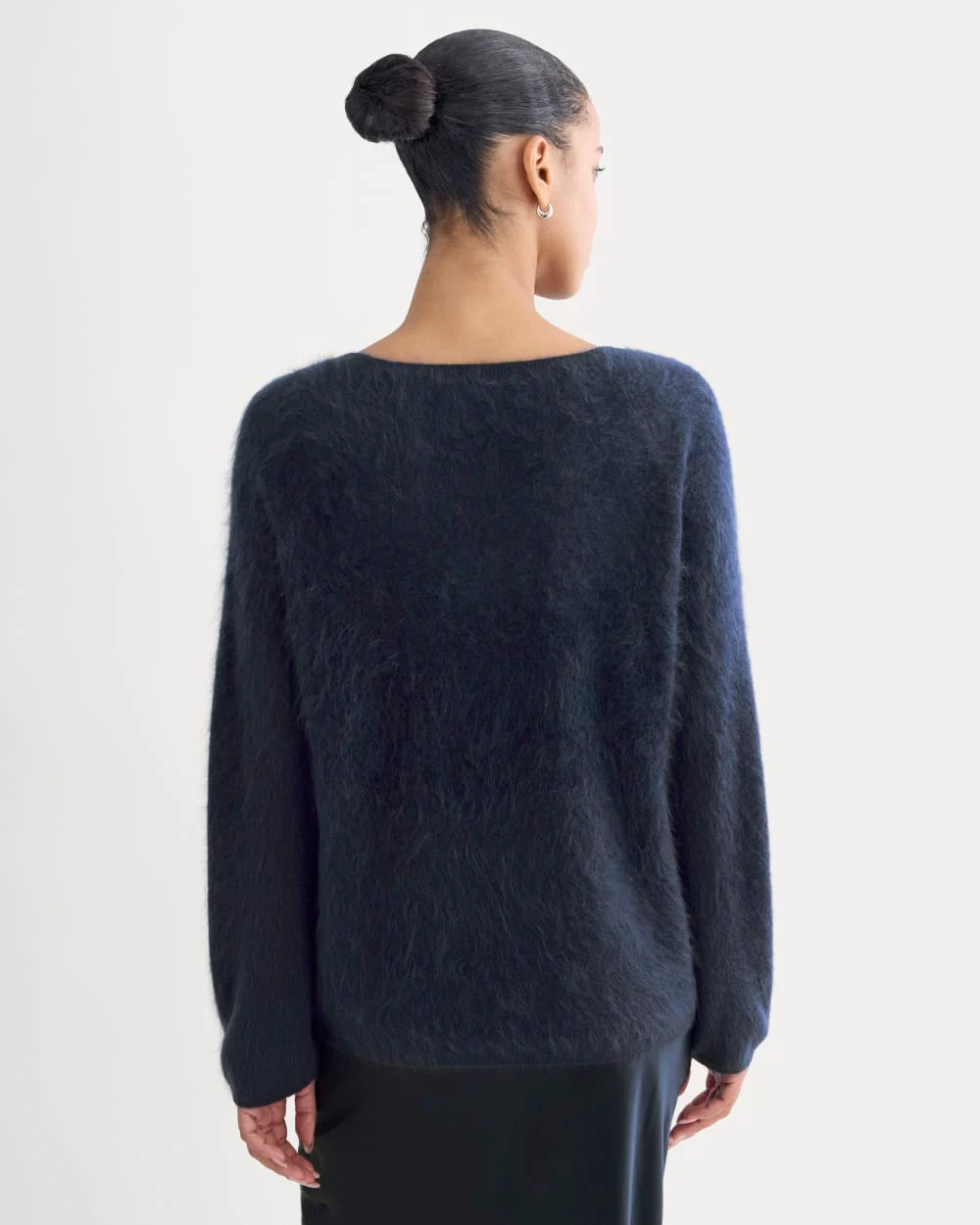 Lush Cashmere Boatneck Sweater | Starry Navy - Image 4