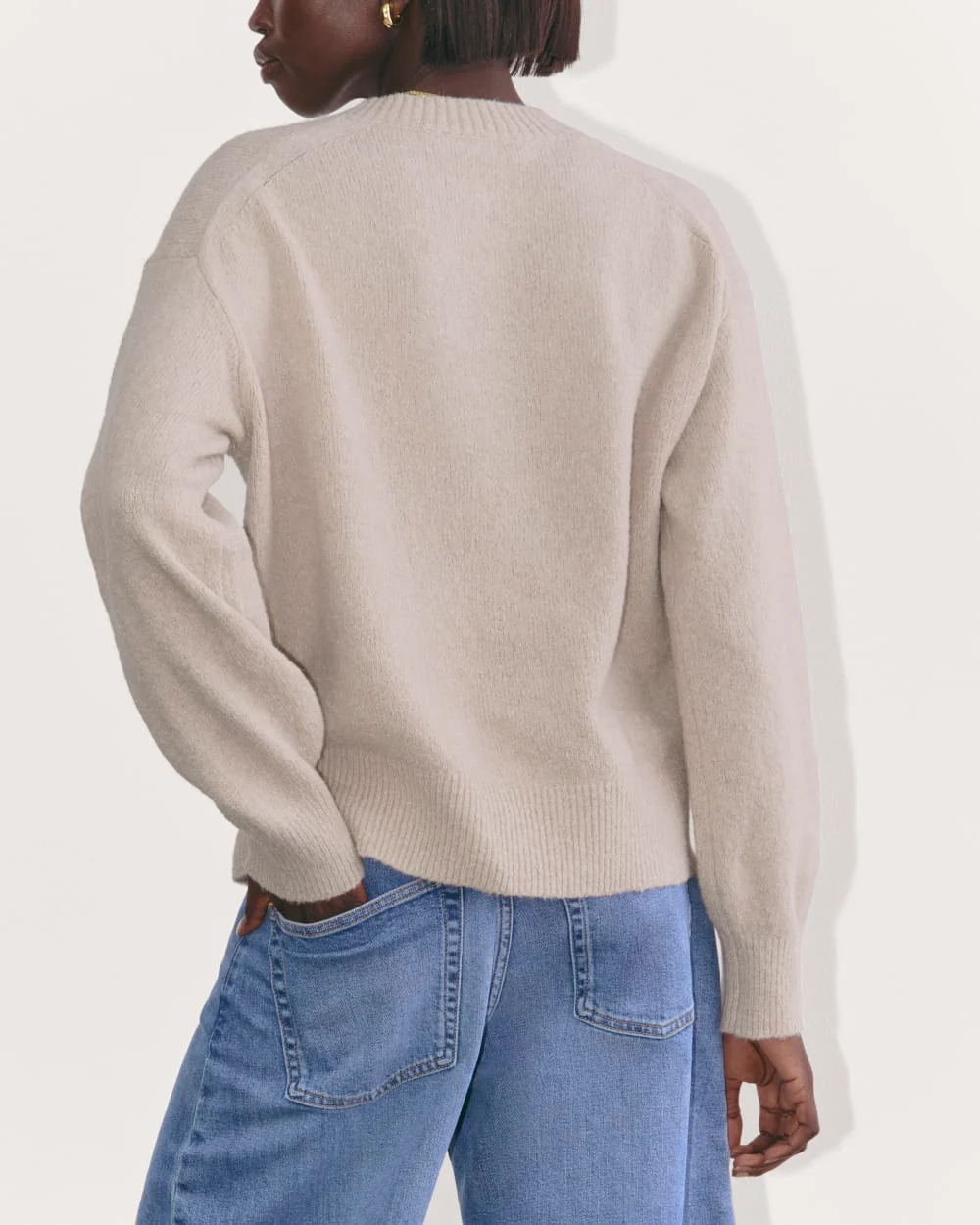 The Cocoon Crew in Plush Cotton | Heather Mushroom - Image 5