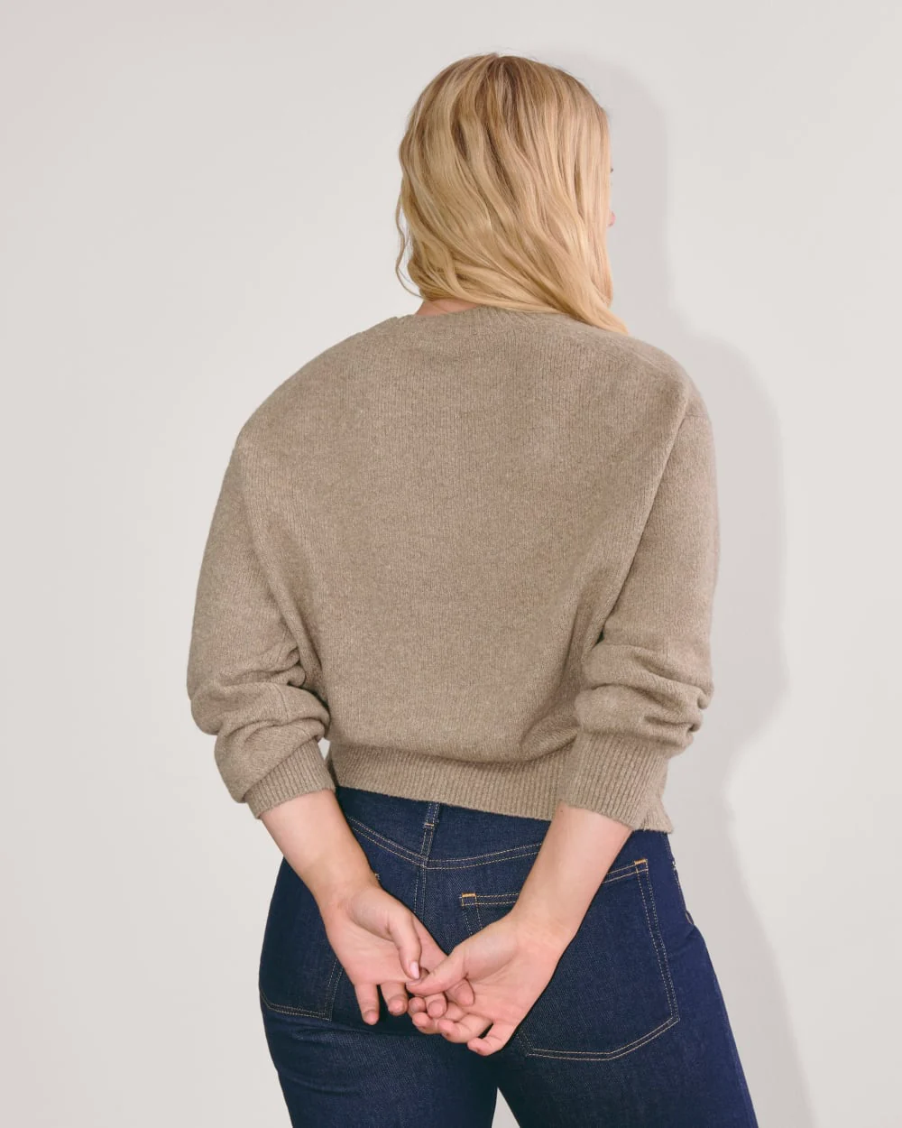 The Cocoon Crew in Plush Cotton | Heather Taupe - Image 5