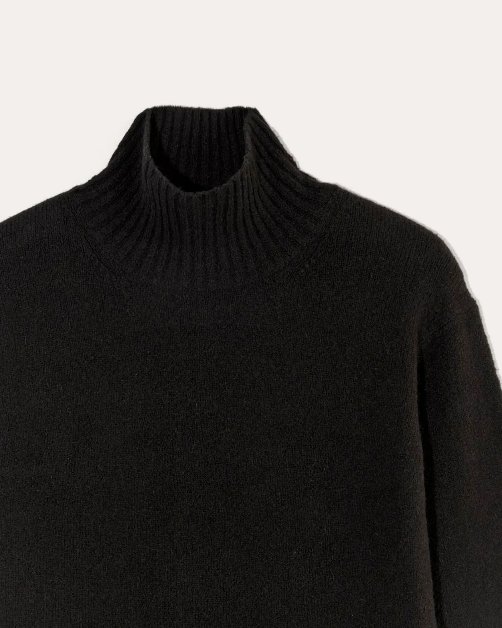 The Sweater Dress in Plush Cotton | Black - Image 6