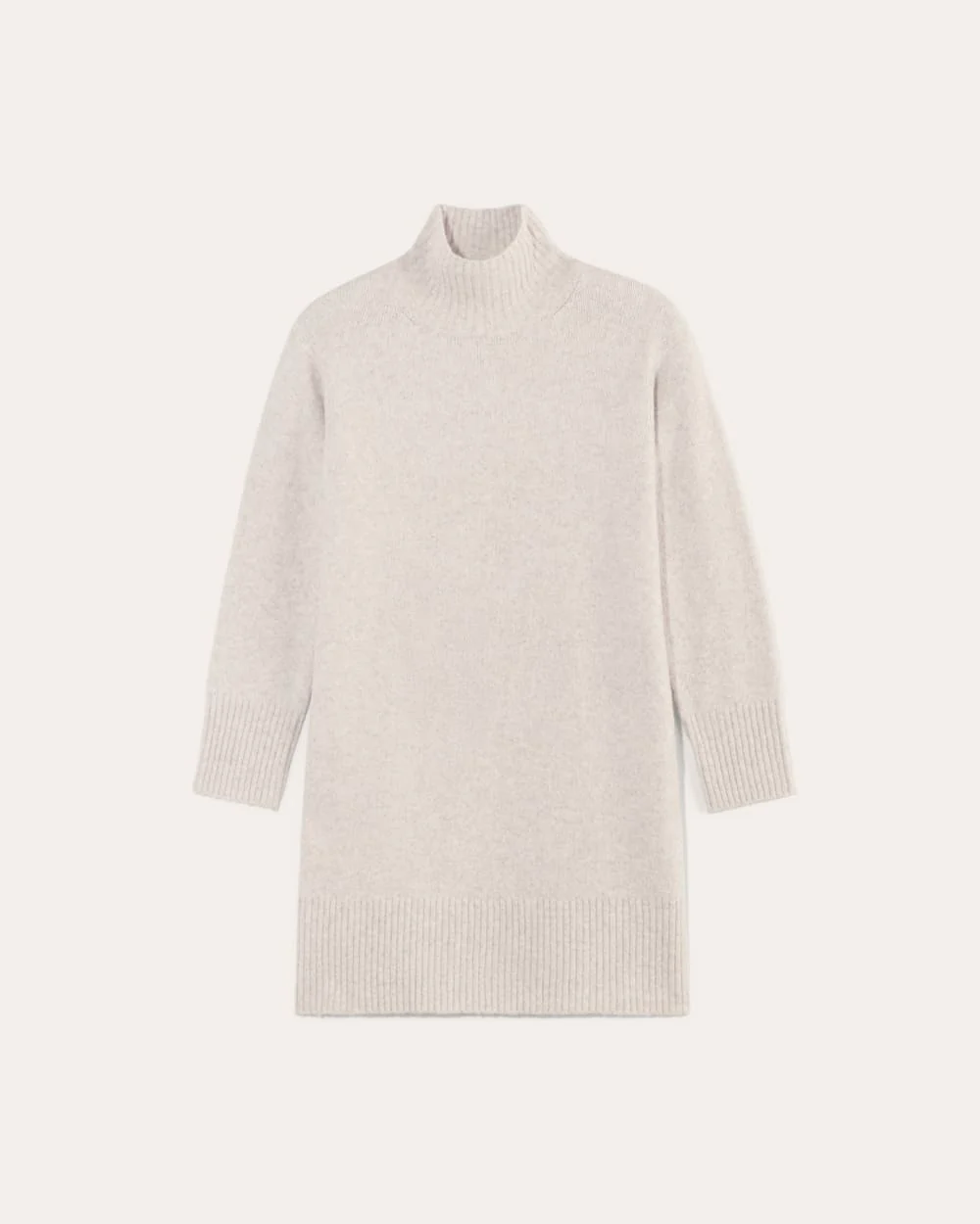 The Sweater Dress in Plush Cotton | Heathered Oat - Image 2