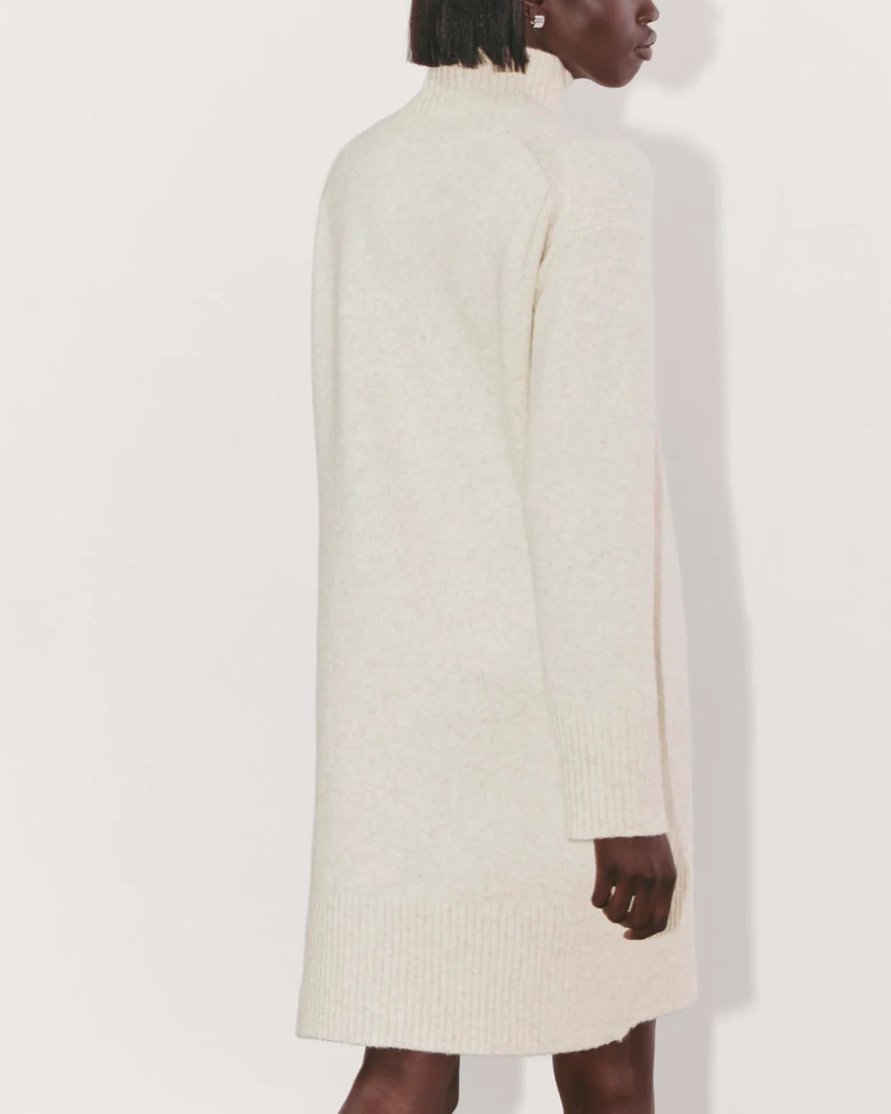 The Sweater Dress in Plush Cotton | Heathered Oat - Image 6