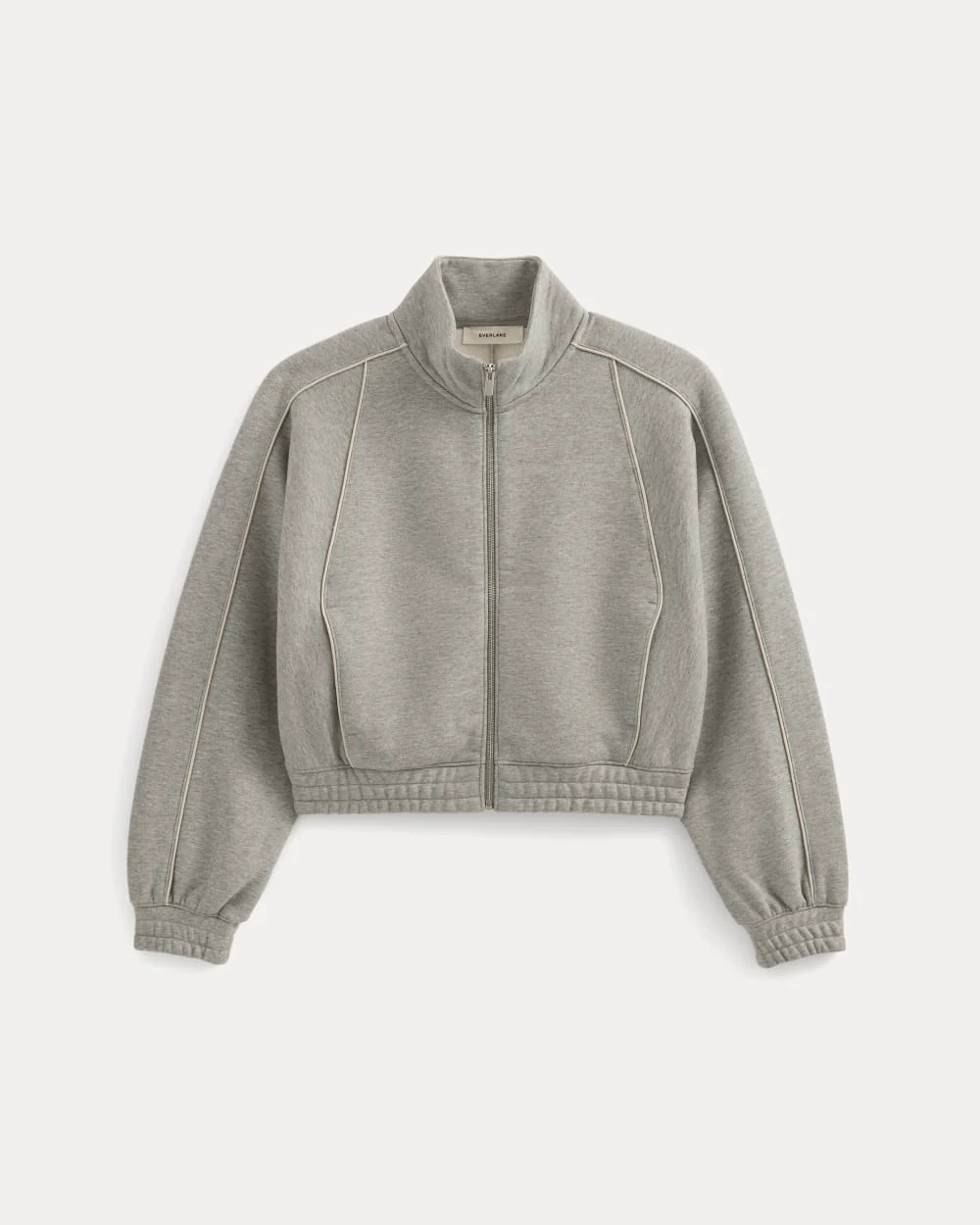 Luxe Fleece Track Jacket | Vintage Heather Grey - Image 2
