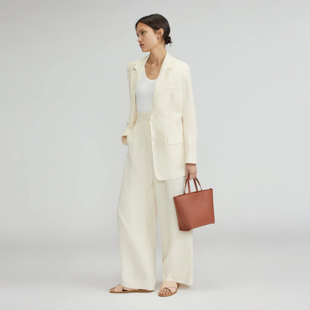 The Luxe Italian Leather Crossbody | Cognac - Image 2