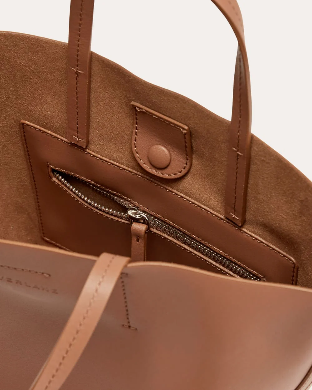 The Luxe Italian Leather Crossbody | Cognac - Image 4