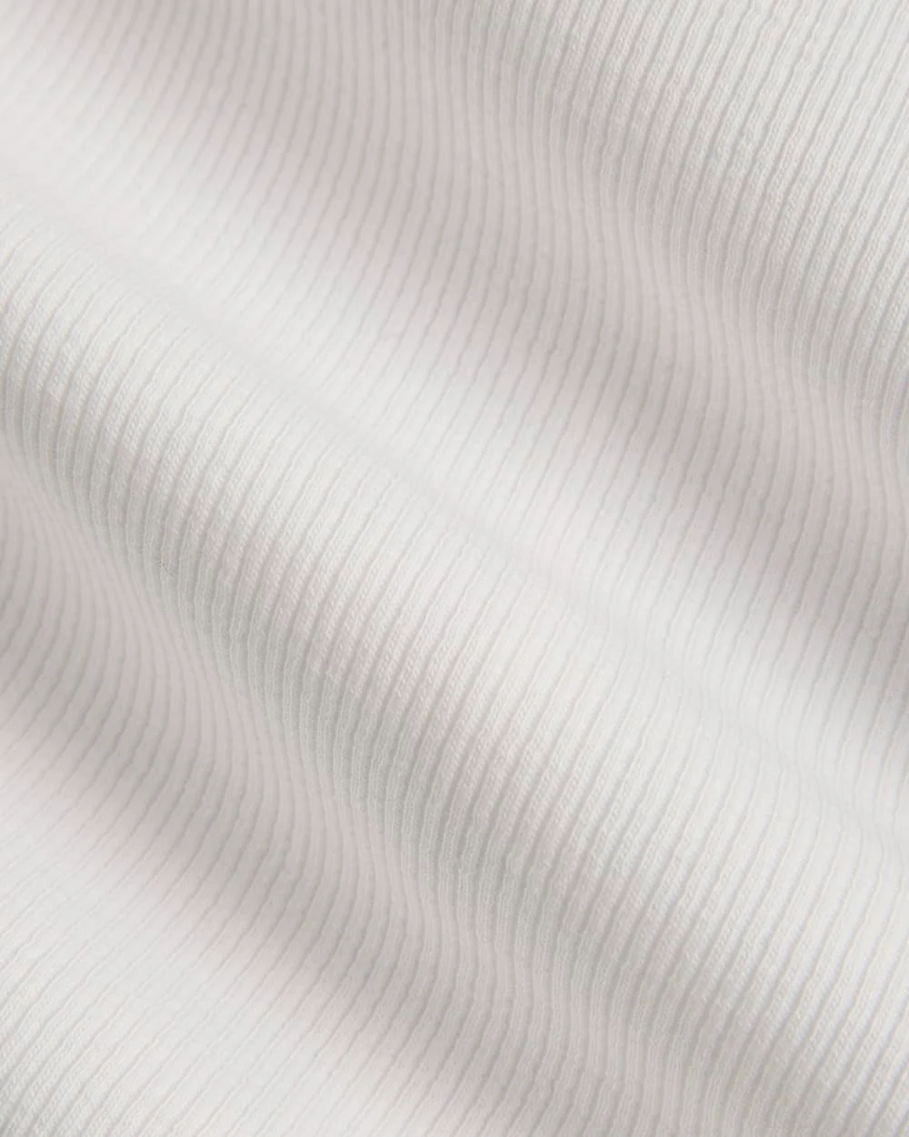 The Luxe Rib Funnel-Neck Tee | White - Image 6
