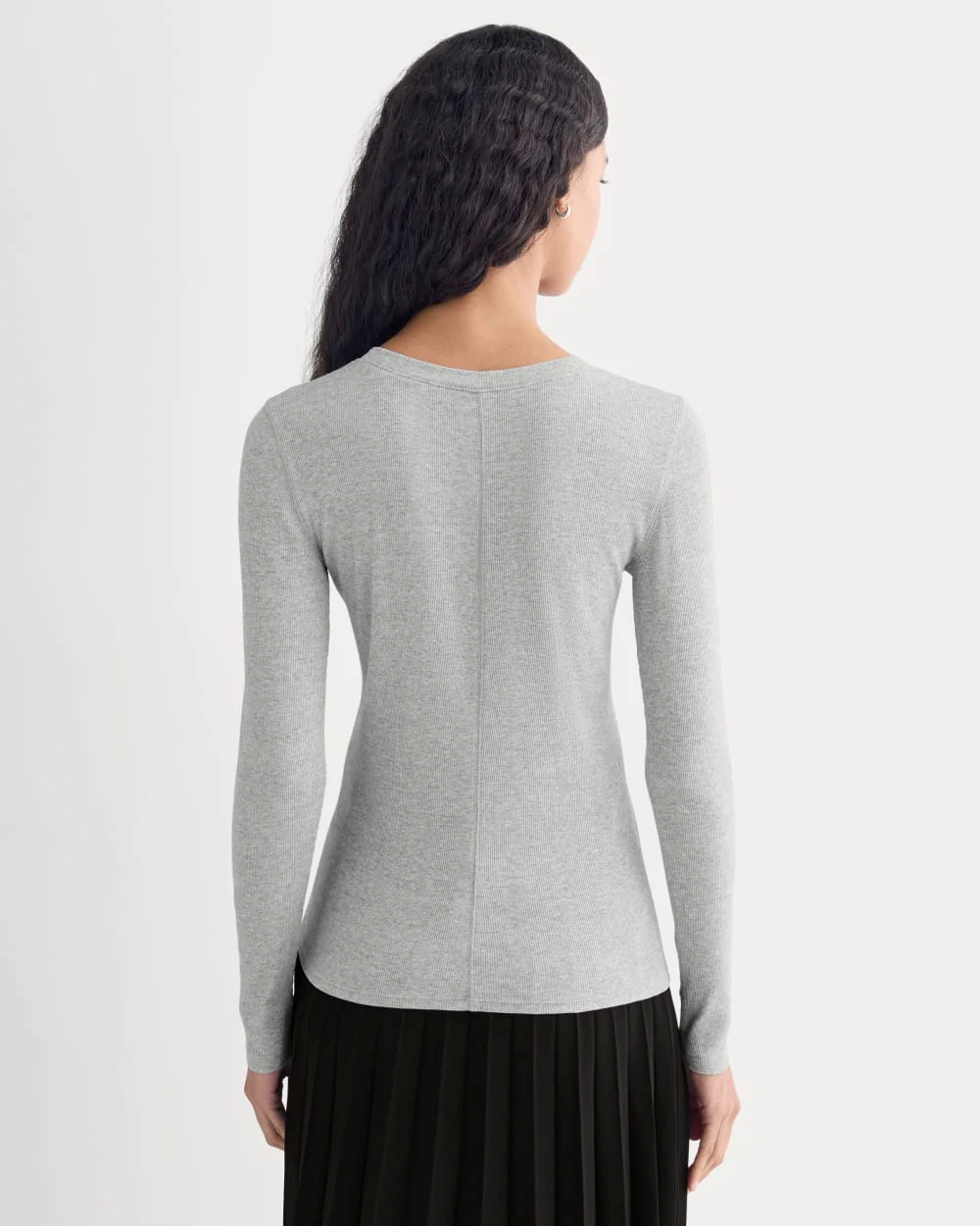 The Luxe Rib Henley | Classic Heather Grey - Image 5