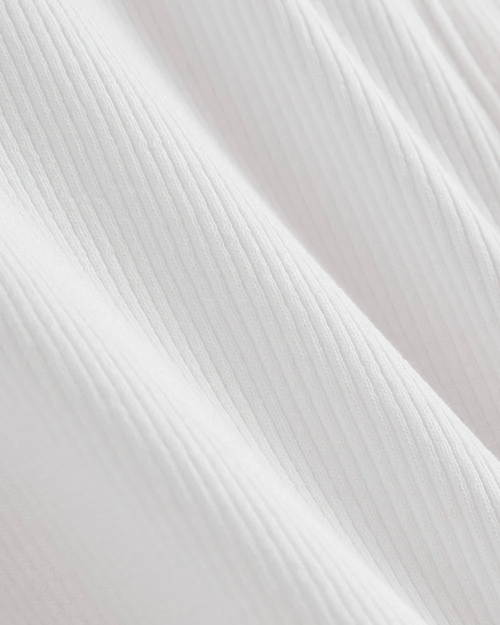 The Luxe Rib Henley | White - Image 6