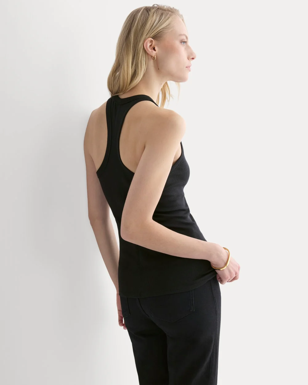Luxe Rib Racerback Tank | Black - Image 5