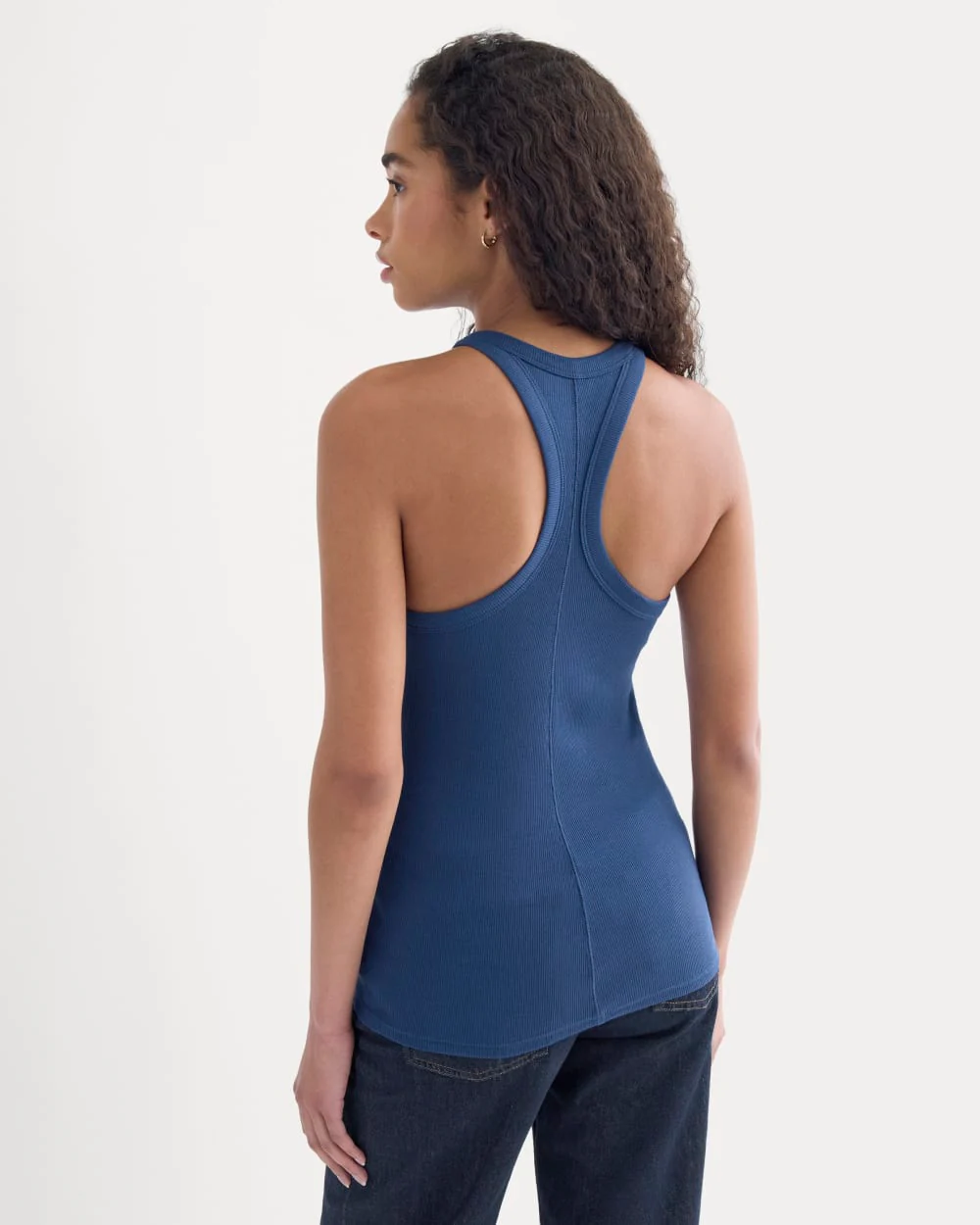 Luxe Rib Racerback Tank | Estate Blue - Image 5