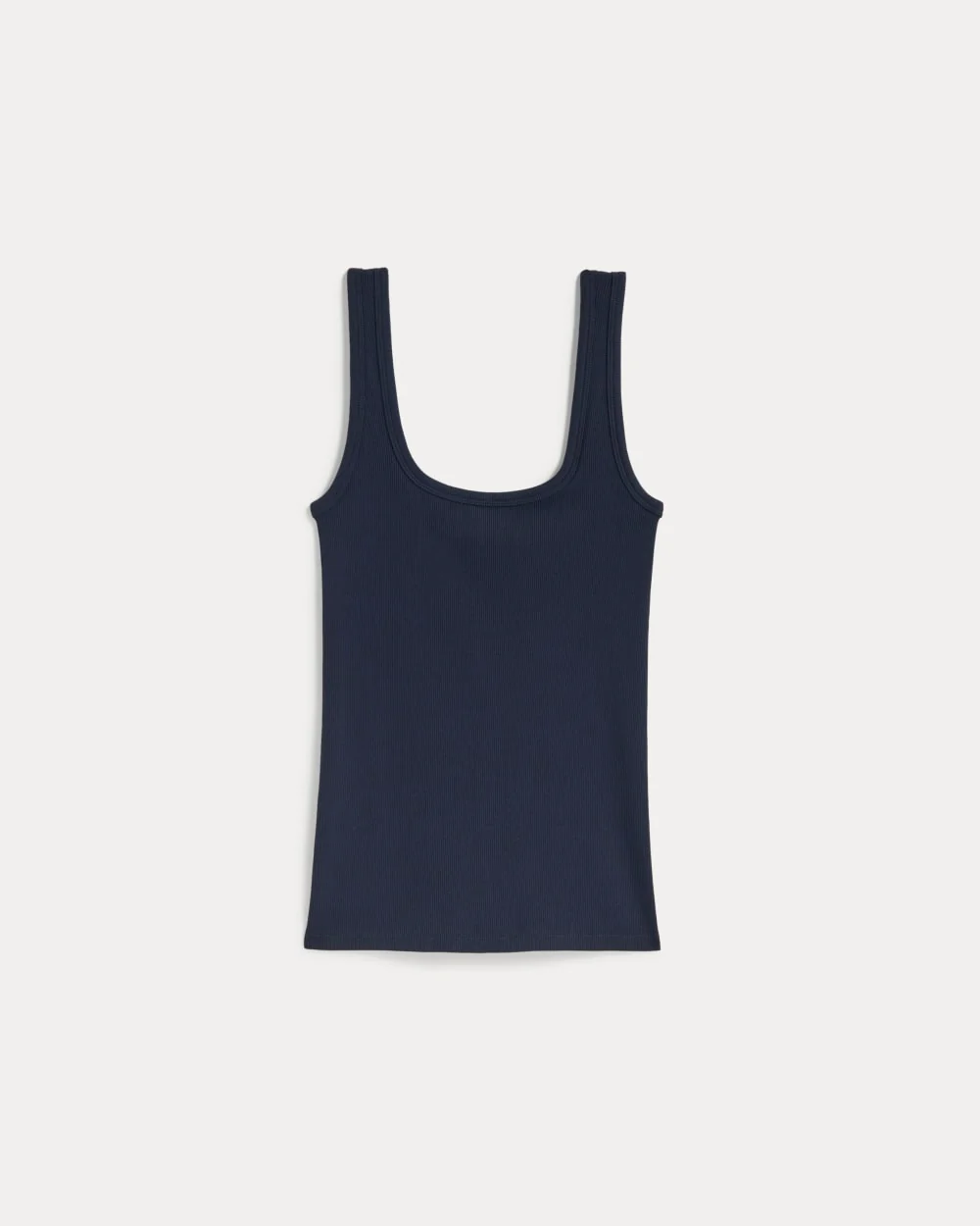 The Luxe Rib Square-Neck Tank | Navy - Image 2