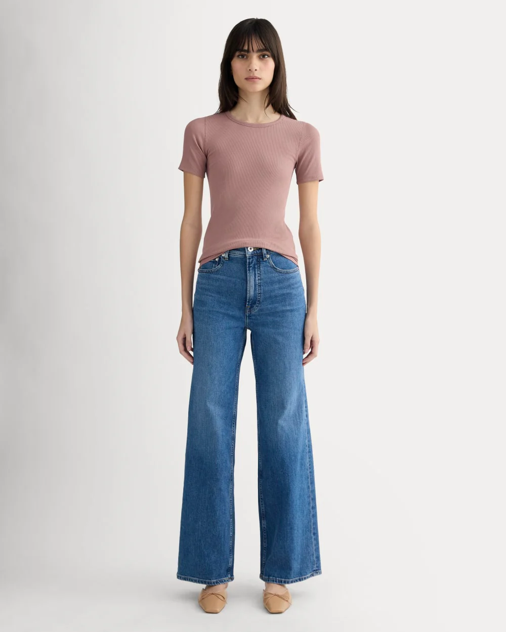 The Luxe Rib Crew | Rose Dusk - Image 3