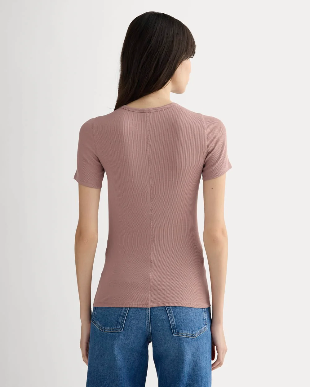 The Luxe Rib Crew | Rose Dusk - Image 4