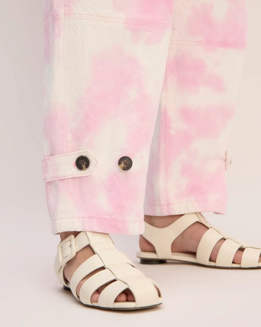 The Everlane x Marques' Almeida Canvas Oversized Barrel Pant | Pink Tie-Dye - Image 6