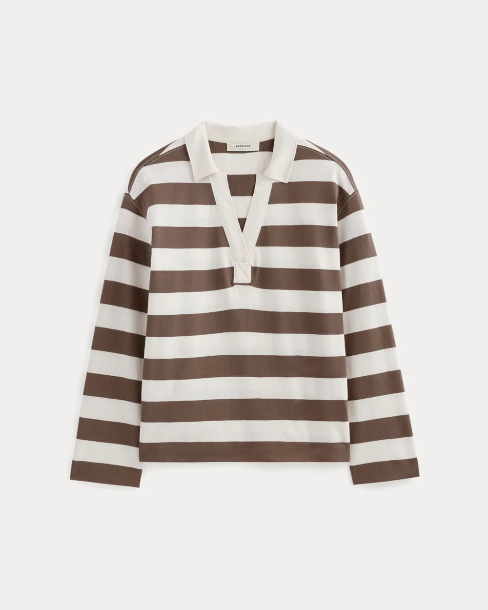The Mariner Rugby Top | Deep Taupe / Bone - Image 2