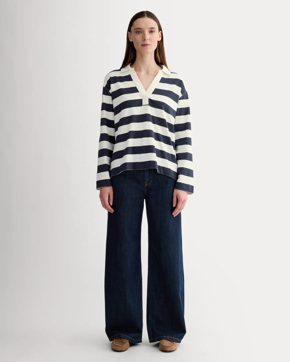 The Mariner Rugby Top | Navy / Bone - Image 3