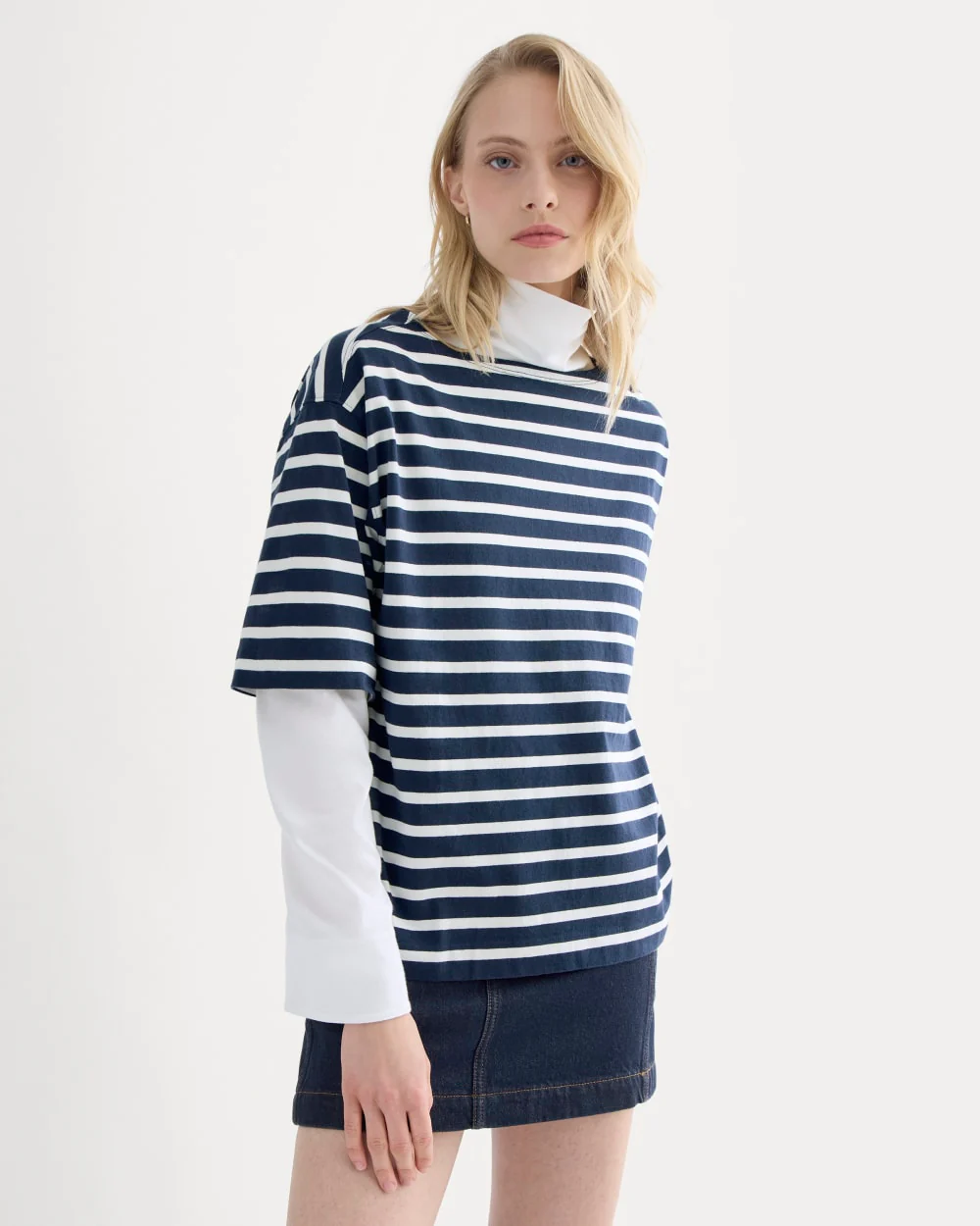 Mariner Tee | Navy / Bone