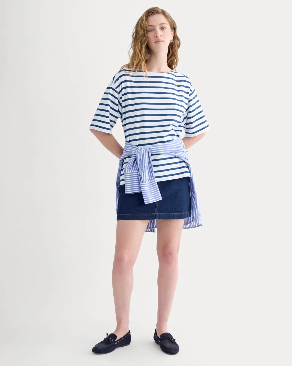 Mariner Tee | White/Estate Blue - Image 4