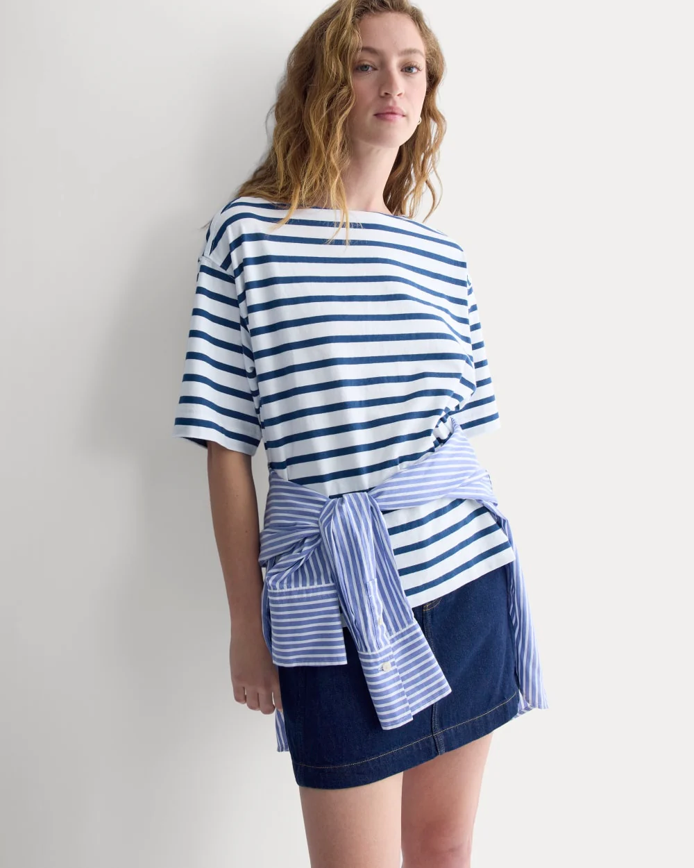 Mariner Tee | White/Estate Blue - Image 5