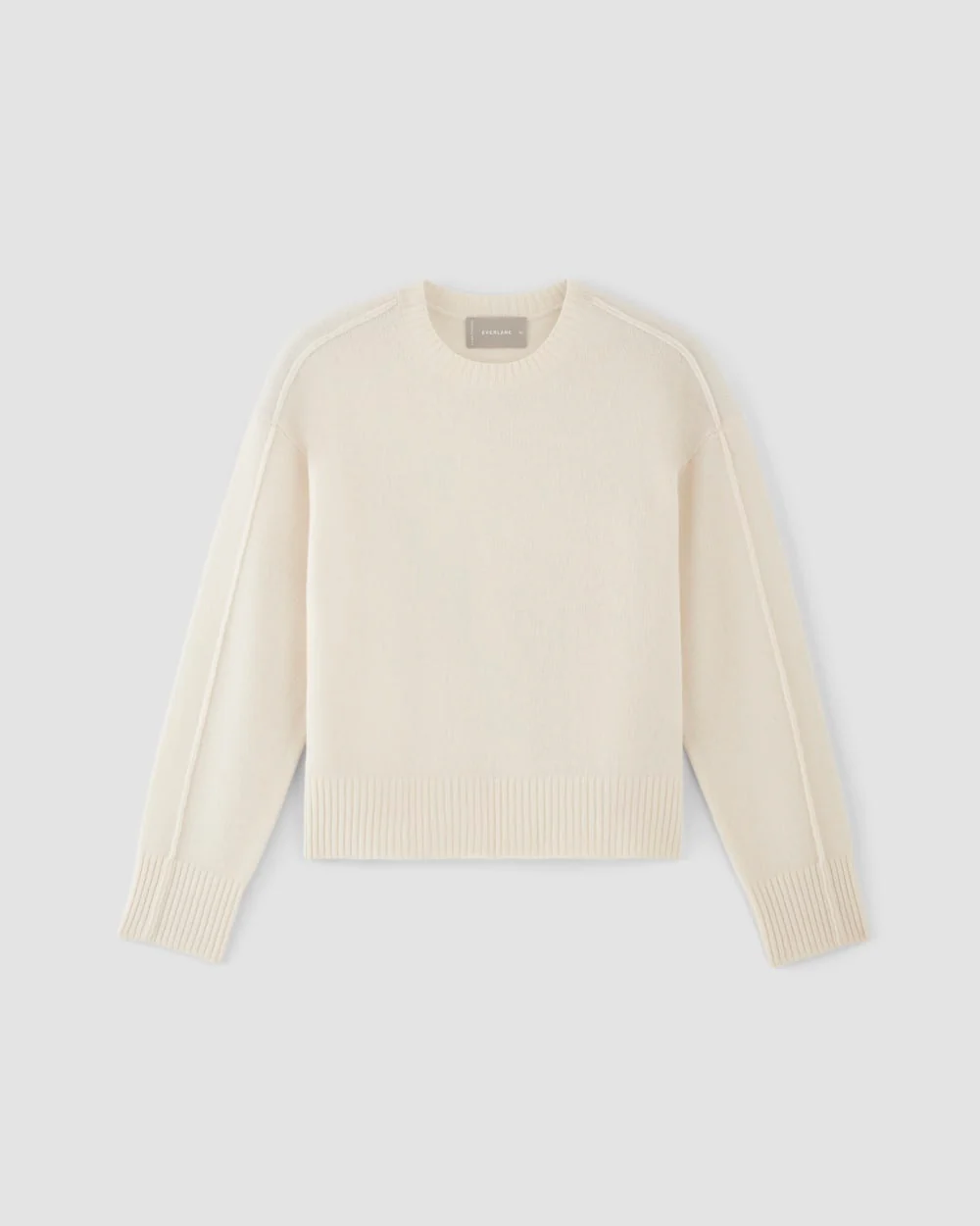 The Good Merino Wool Crewneck Sweater | Bone - Image 2