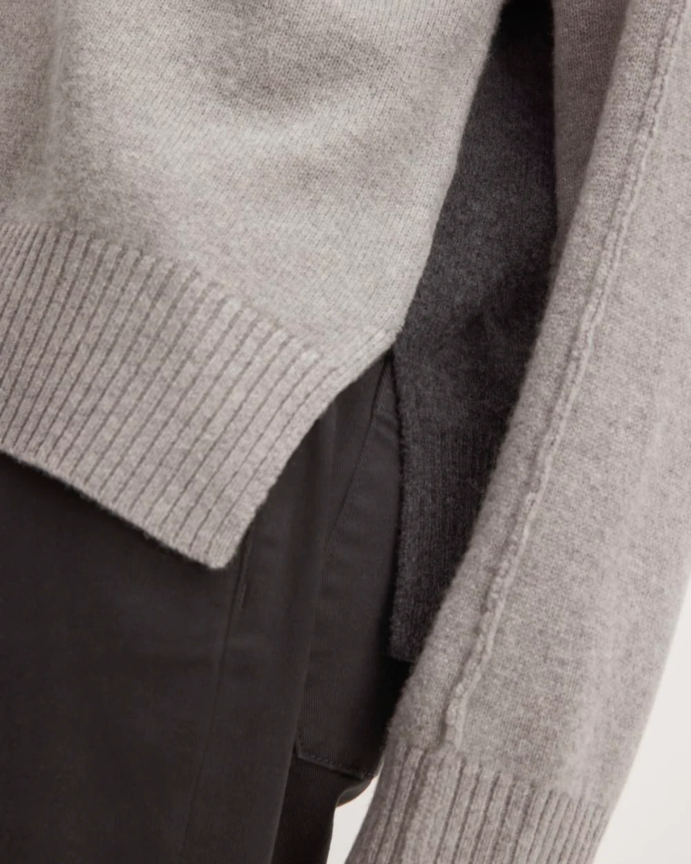 The Good Merino Wool Crewneck Sweater | Hare Grey / Graphite - Image 5