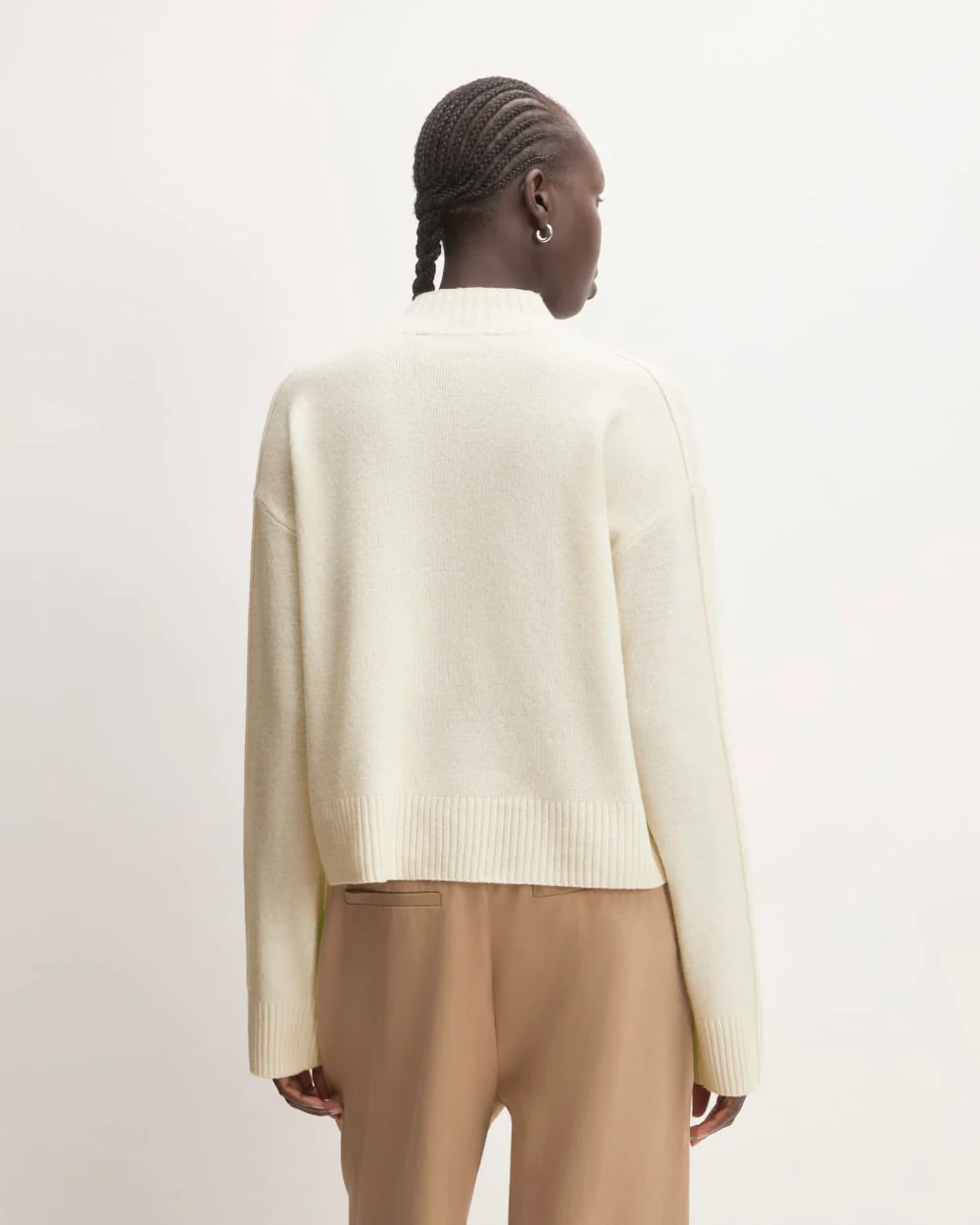 The Good Merino Wool Mockneck Sweater | Bone - Image 6