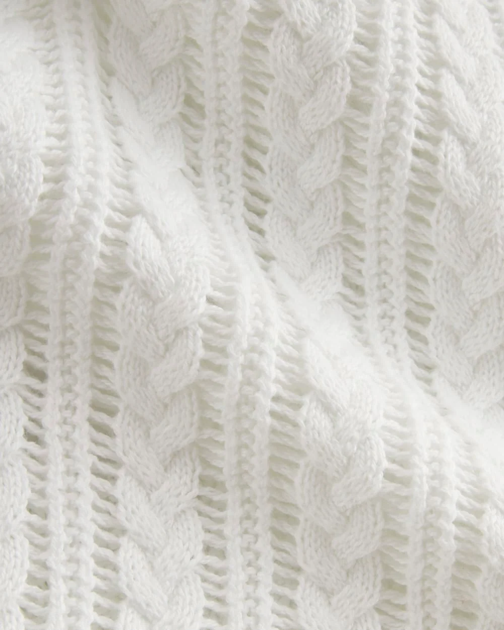The Mesh Cable Vest in Everyday Cotton | White - Image 6