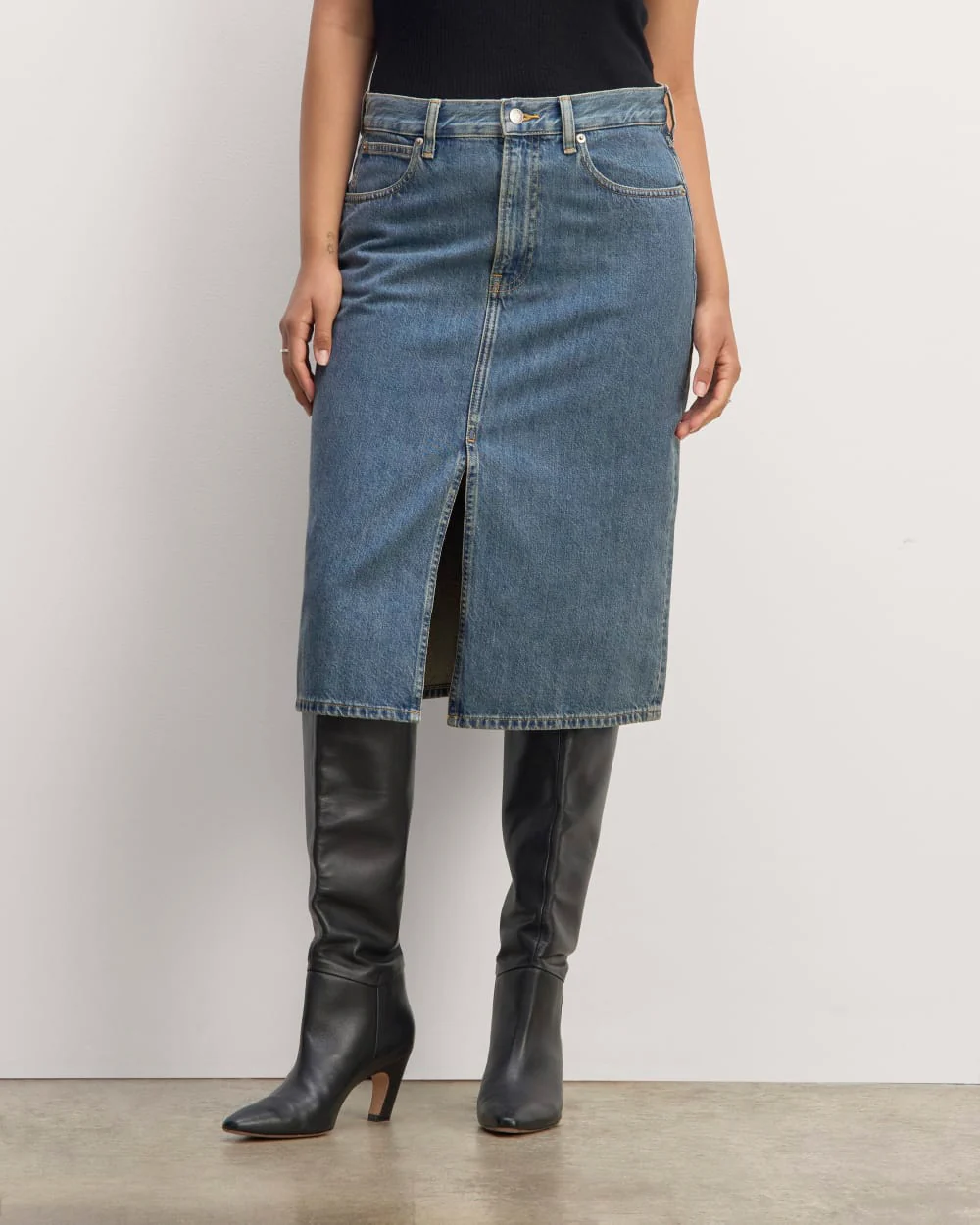 The Mid-Way Skirt | Mid Blue - Image 3