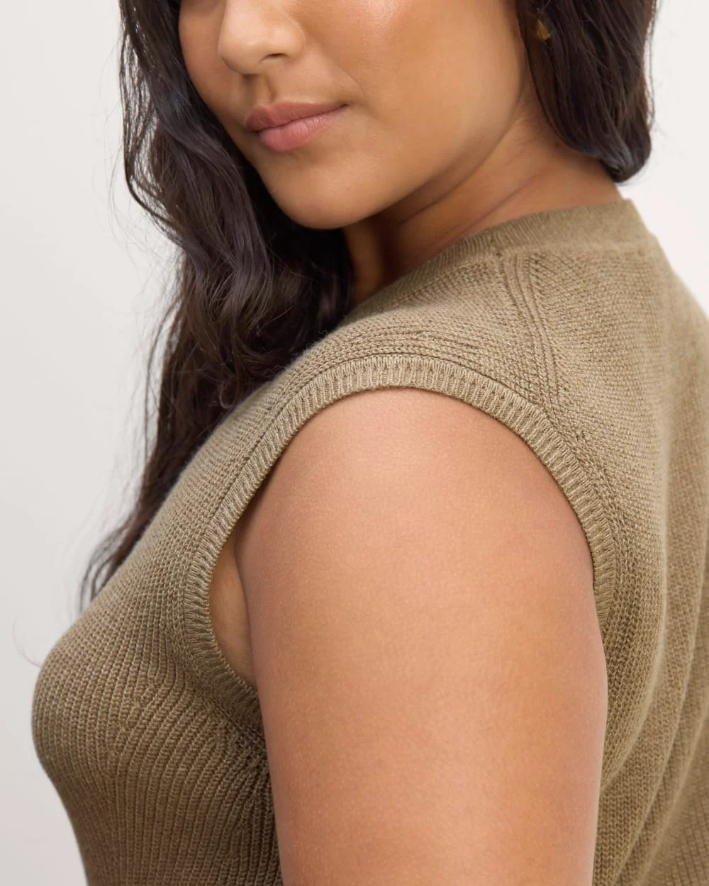The Midi Dress in Everyday Cotton | Heather Taupe - Image 5