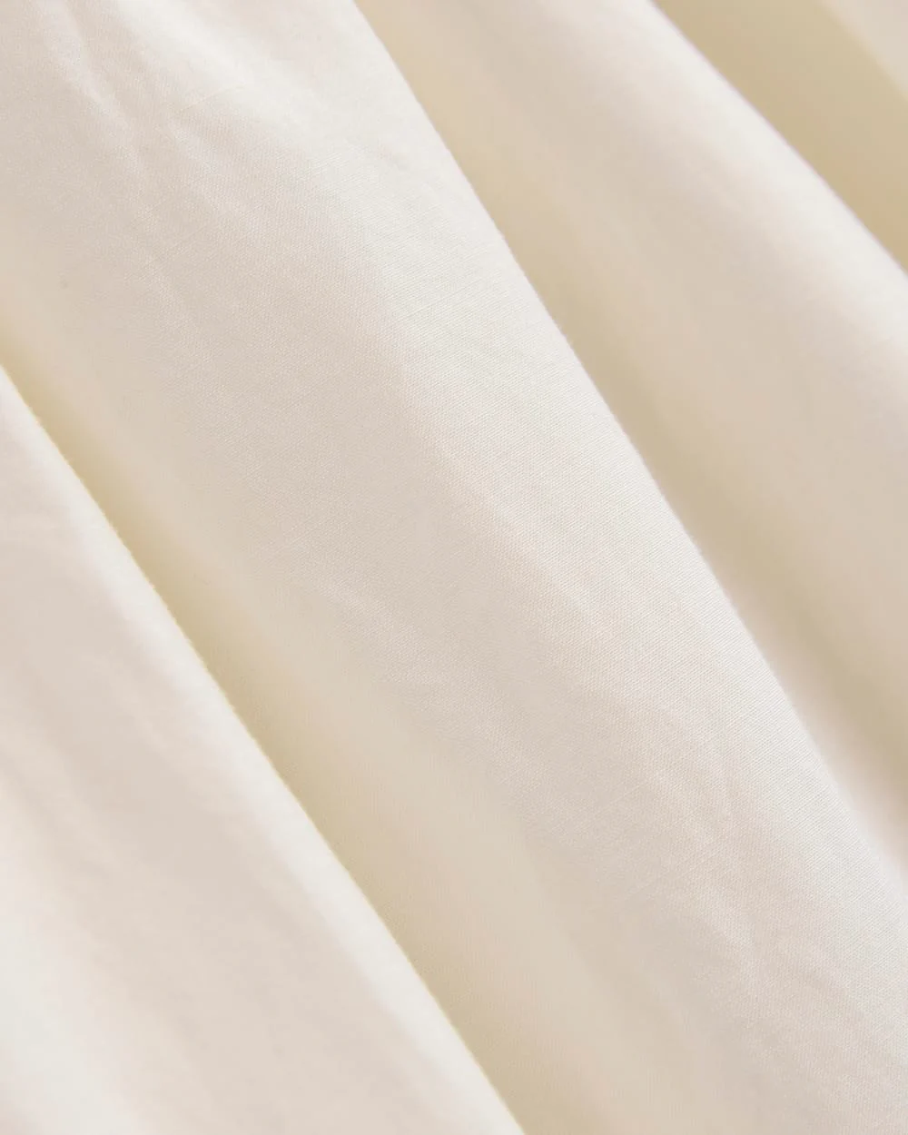 Midi Dress in Cotton Silk Voile | Bone - Image 8
