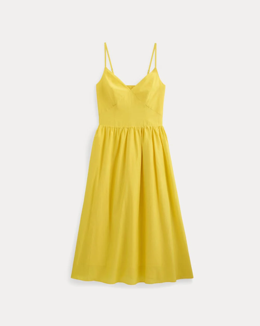 Midi Dress in Cotton Silk Voile | Passion Fruit - Image 2