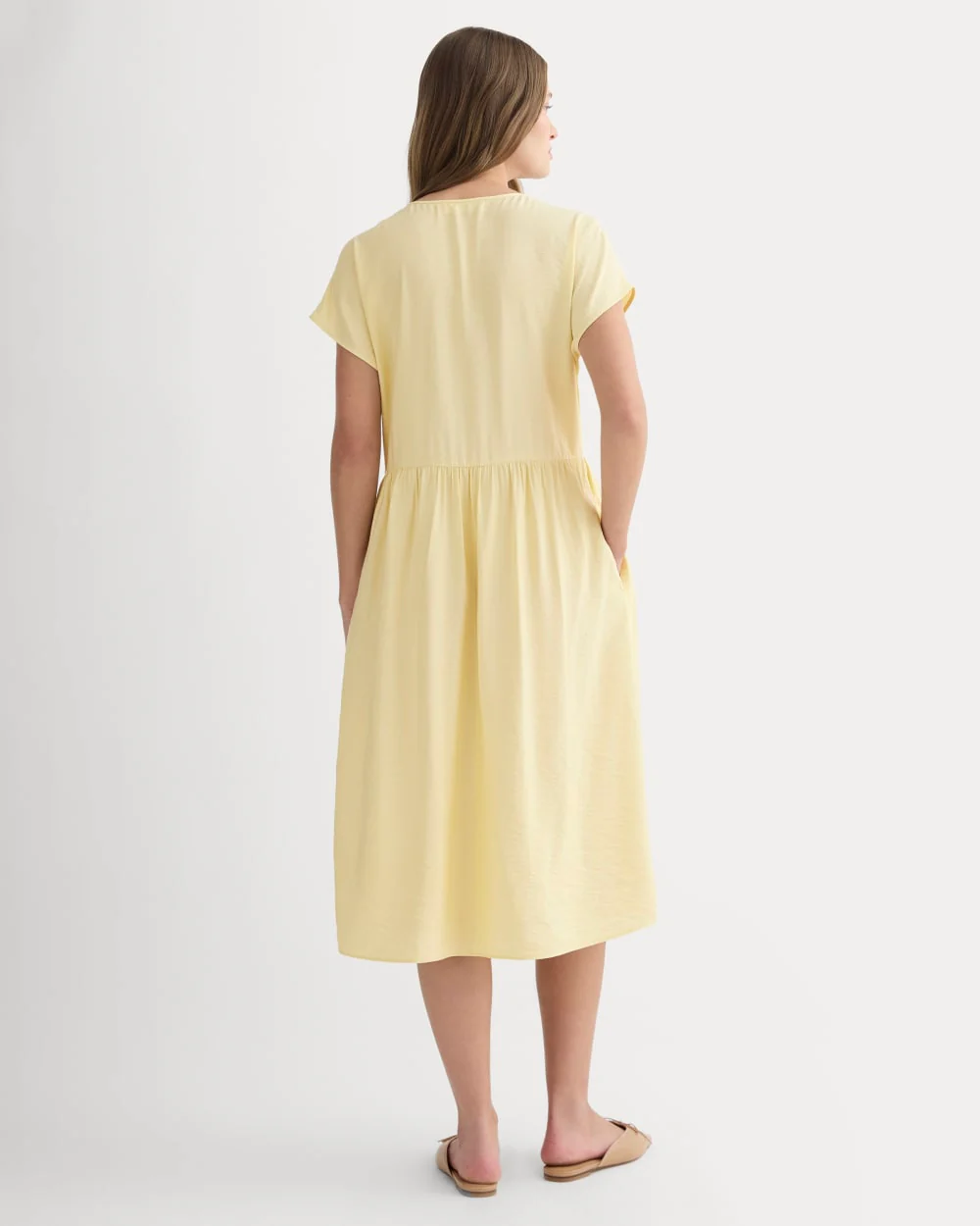 The Midi Dress in SoftLuxe | Banana Crepe - Image 4
