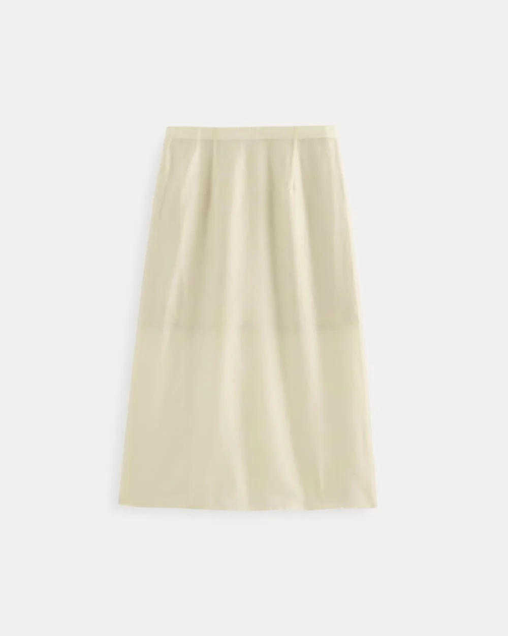 Midi Skirt in Cotton-Silk Organza | Parchment - Image 2