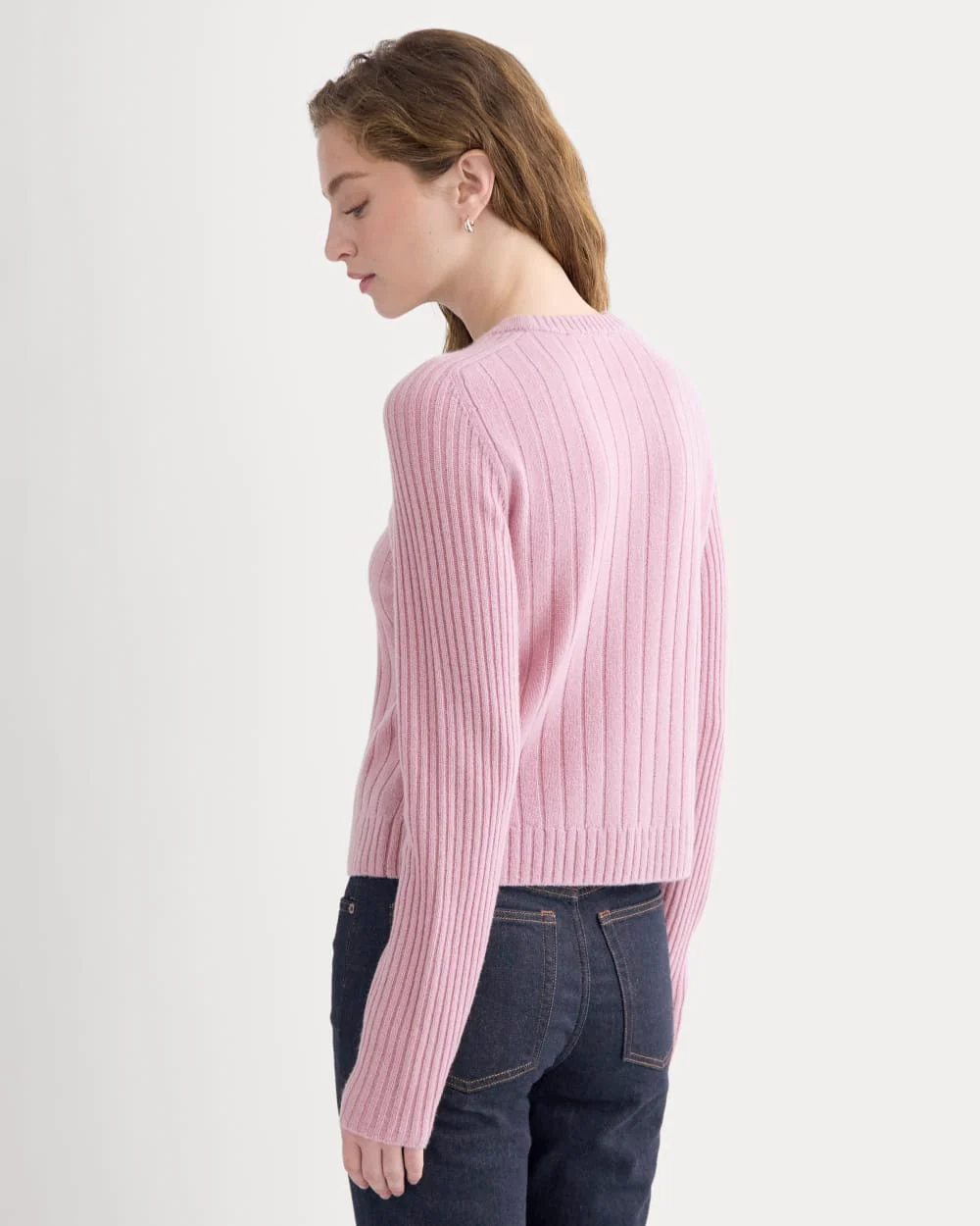 Mix Ribbed Crew in Cashmere | Lilac Crush - Image 5