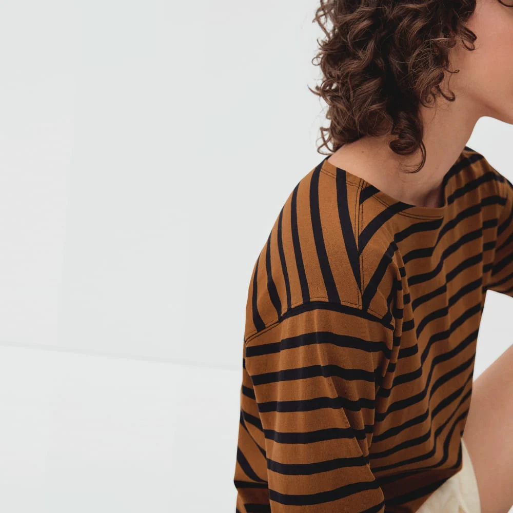 The Mariner Tee | Toasted Almond / Black - Image 5