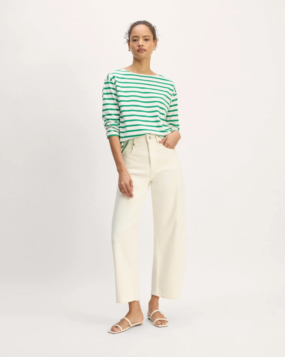 The Mariner Tee | Bone / Grass Green - Image 3