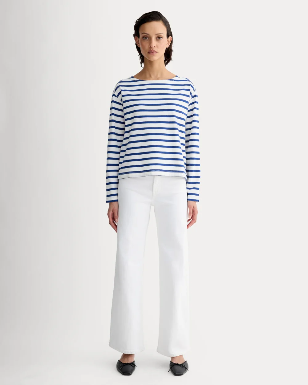 The Mariner Tee | Bone / Mazarine Blue - Image 3