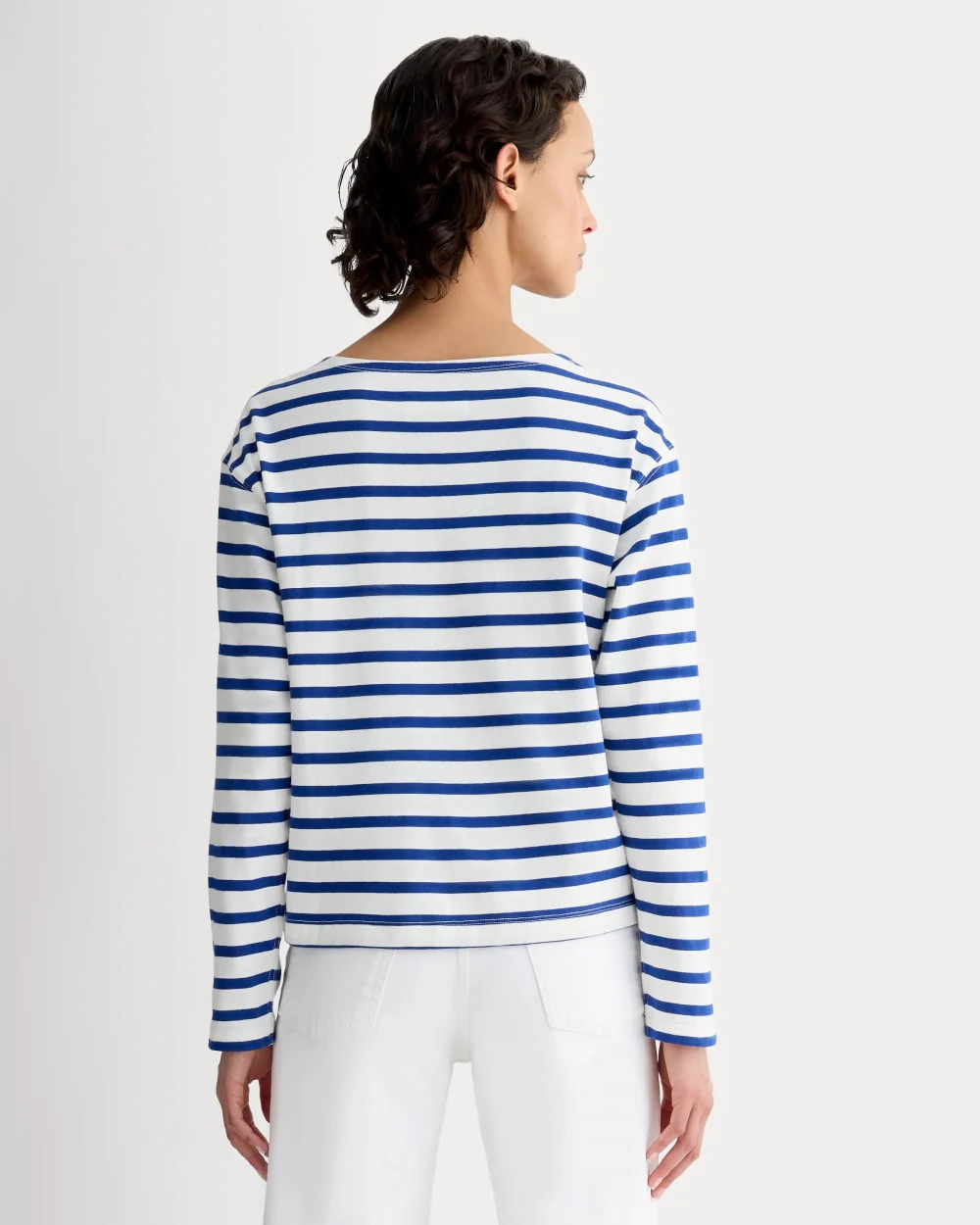 The Mariner Tee | Bone / Mazarine Blue - Image 5