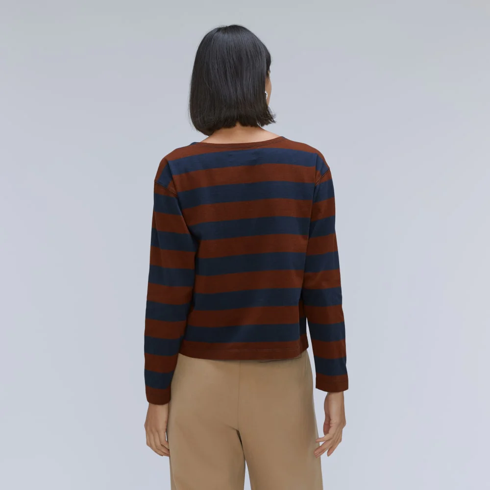 The Mariner Tee | Carob / Navy - Image 3