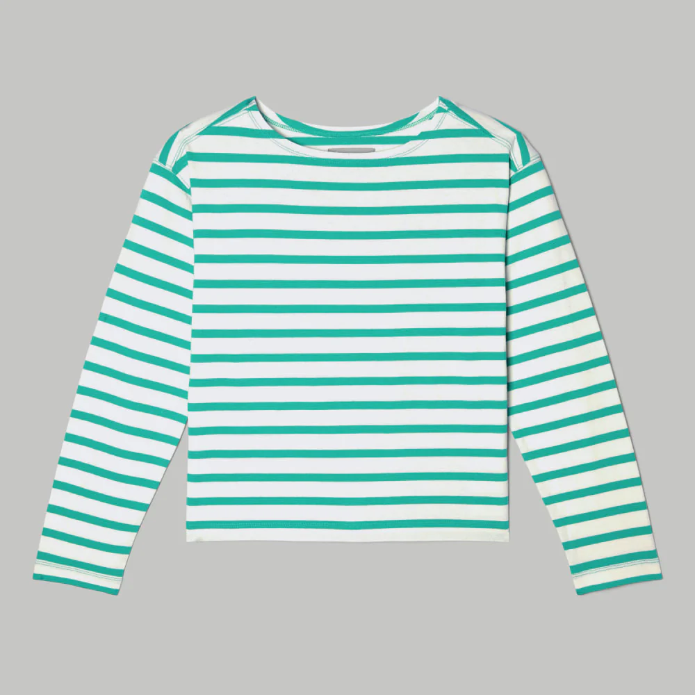 The Mariner Tee | Bright Jade / Canvas Tan - Image 2