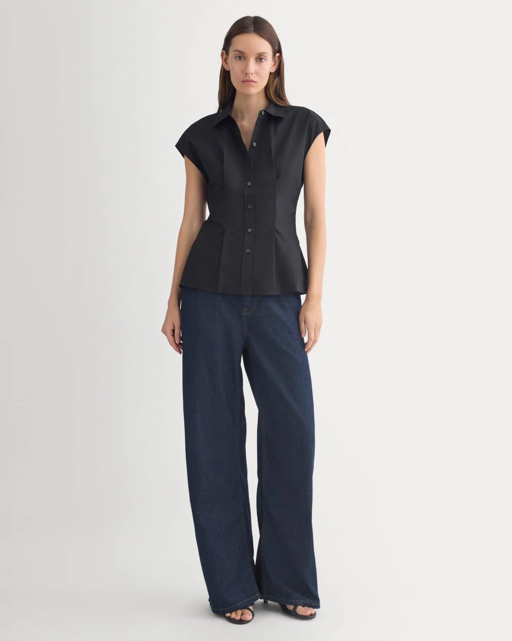 Muscle Shirt in Lightweight Cotton | Black - Image 3