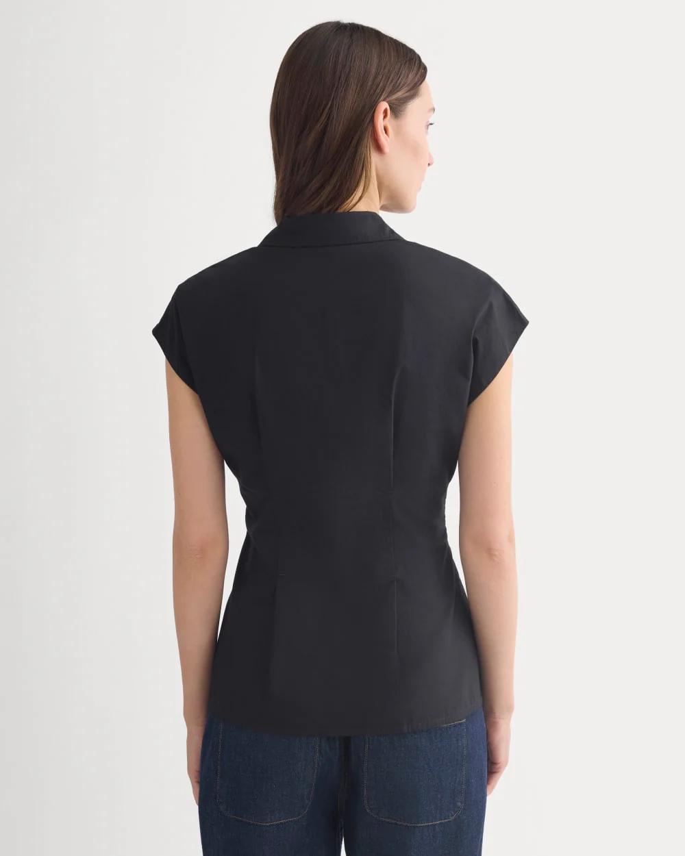 Muscle Shirt in Lightweight Cotton | Black - Image 5