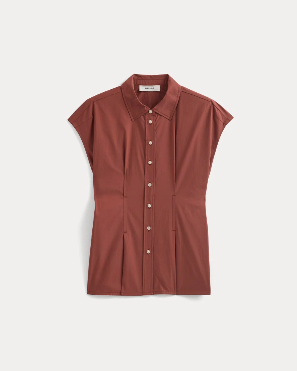Muscle Shirt in Lightweight Cotton | Henna Red - Image 2